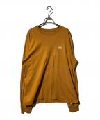 stussyステューシー）の古着「ロングスリーブカットソー」｜ベージュ