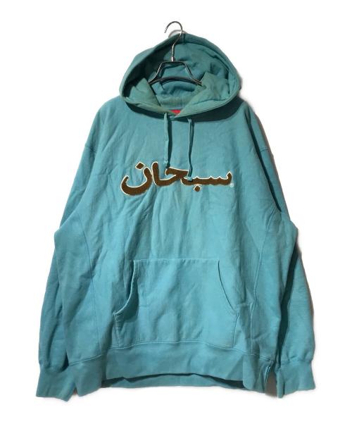 SUPREME（シュプリーム）SUPREME (シュプリーム) Arabic Logo Hooded Sweatshirt/アラビックロゴフーデッドスウェットシャツ ブルー サイズ:Lの古着・服飾アイテム