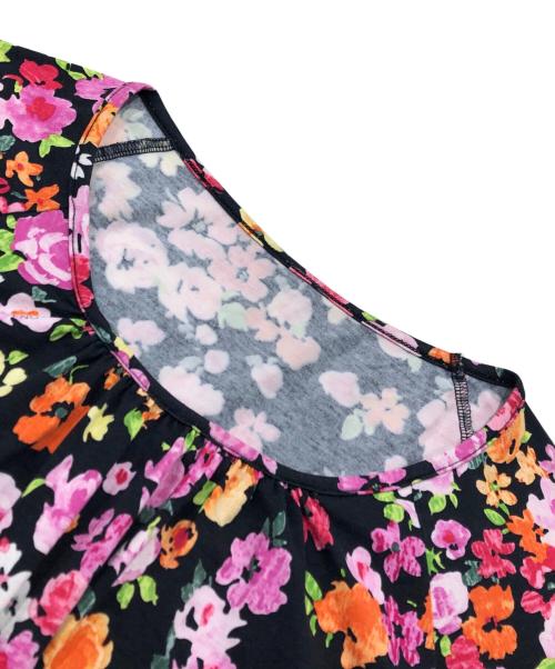 LEONARD FASHION（レオナールファッション）LEONARD FASHION (レオナールファッション) フローラルカットソー マルチカラー サイズ:Lの古着・服飾アイテム