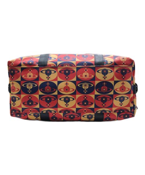 Vivienne Westwood（ヴィヴィアンウエストウッド）Vivienne Westwood (ヴィヴィアンウエストウッド) 総柄ボストンバッグ レッドの古着・服飾アイテム