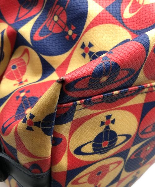 Vivienne Westwood（ヴィヴィアンウエストウッド）Vivienne Westwood (ヴィヴィアンウエストウッド) 総柄ボストンバッグ レッドの古着・服飾アイテム