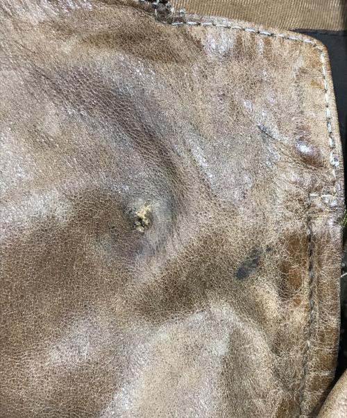BELSTAFF（ベルスタッフ）BELSTAFF (ベルスタッフ) ダメージ加工ジップアップレザーテーラードジャケット ブラウン サイズ:Ｍの古着・服飾アイテム