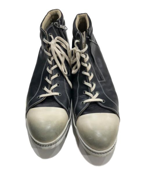 glamb（グラム）glamb (グラム) ハイカットスニーカー ブラック サイズ:4の古着・服飾アイテム