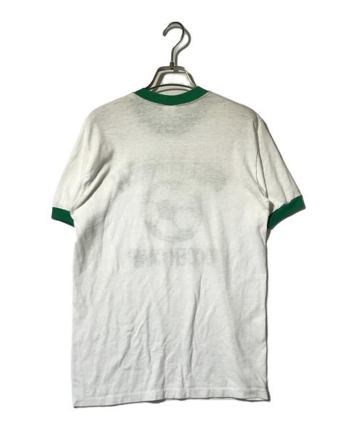 Spont-T（スポント-ティー）Spont-T (スポント-ティー) リンガーＴ ホワイト サイズ:Mの古着・服飾アイテム