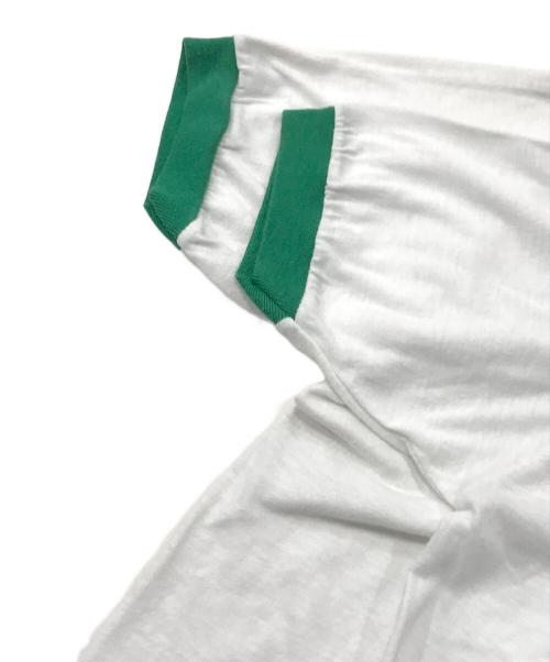 Spont-T（スポント-ティー）Spont-T (スポント-ティー) リンガーＴ ホワイト サイズ:Mの古着・服飾アイテム