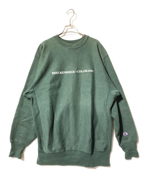 Champion REVERSE WEAVE（チャンピオン リバース ウィーブ）Champion REVERSE WEAVE (チャンピオン リバース ウィーブ) BRECKENRIDGE COLORADO グリーン サイズ:XXLの古着・服飾アイテム