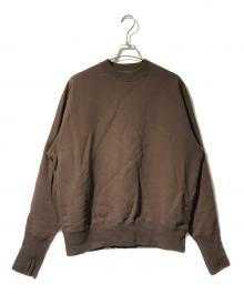 Unlikely（アンライクリー）の古着「Split Raglan Sleeve Crew」｜ブラウン