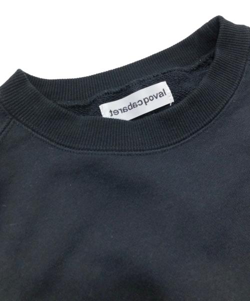Cabaret Poval（キャバレーポバール）Cabaret Poval (キャバレーポバール) プルオーバースウェット ブラック サイズ:Mの古着・服飾アイテム