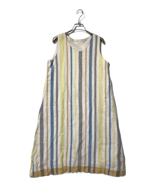 Pal'las Palace（パラスパレス）Pal'las Palace (パラスパレス) リネンコットンワンピース マルチカラー サイズ:3の古着・服飾アイテム