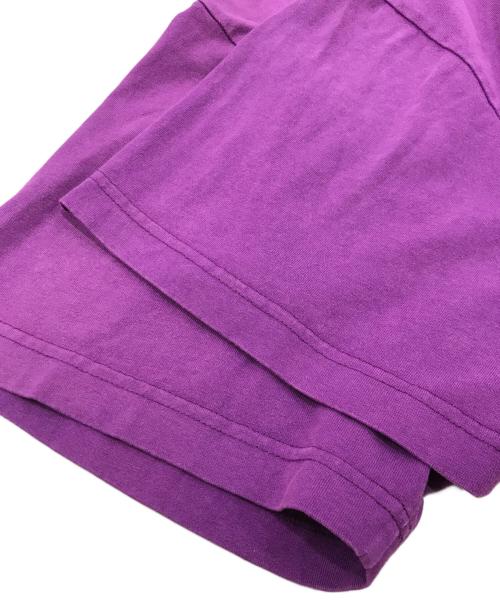 SALUTE（サルーテ）SALUTE (サルーテ) WASHED FLOWER TEE パープル サイズ:Ｌの古着・服飾アイテム