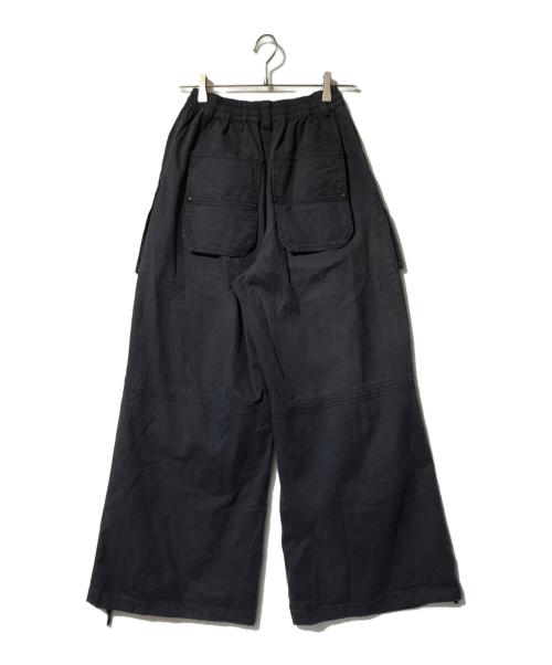 MAISONPRINCE（メゾンプリンス）maisonprince (メゾンプリンス) ワイドシルエット デザインポケット パラシュートパンツ ネイビー サイズ:1の古着・服飾アイテム