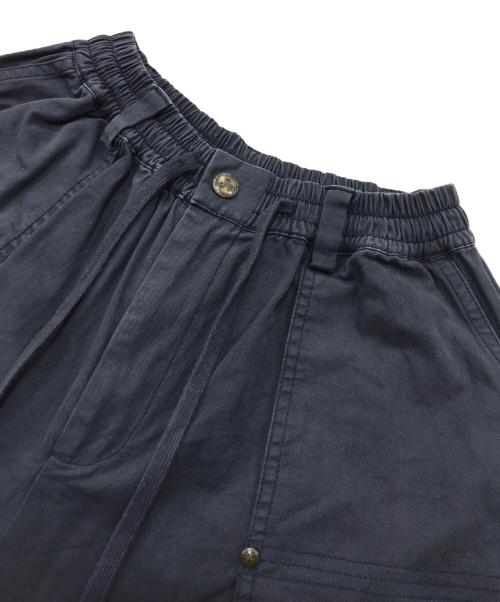 MAISONPRINCE（メゾンプリンス）maisonprince (メゾンプリンス) ワイドシルエット デザインポケット パラシュートパンツ ネイビー サイズ:1の古着・服飾アイテム