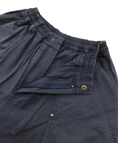 MAISONPRINCE（メゾンプリンス）maisonprince (メゾンプリンス) ワイドシルエット デザインポケット パラシュートパンツ ネイビー サイズ:1の古着・服飾アイテム