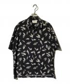 STUDIOUSステュディオス）の古着「総柄半袖シャツ」｜ブラック