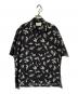 STUDIOUS（ステュディオス）の古着「総柄半袖シャツ」｜ブラック