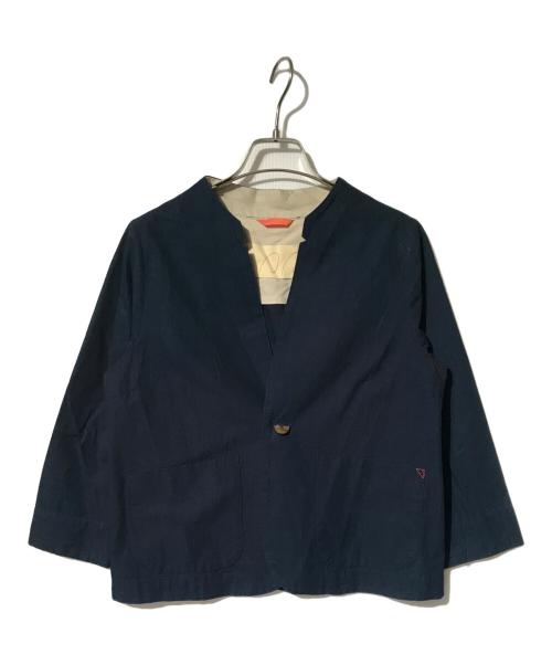 Pal'las Palace（パラスパレス）PAL'LAS PALACE (パラスパレス) ノーカラージャケット ネイビー サイズ:ＦＲＥＥの古着・服飾アイテム