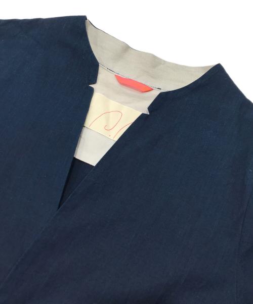 Pal'las Palace（パラスパレス）PAL'LAS PALACE (パラスパレス) ノーカラージャケット ネイビー サイズ:ＦＲＥＥの古着・服飾アイテム