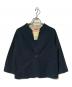 PAL'LAS PALACE（パラスパレス）の古着「ノーカラージャケット」｜ネイビー