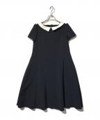 FOXEY NEWYORKフォクシーニューヨーク）の古着「Dress Acapella-白襟ワンピース」｜ネイビー
