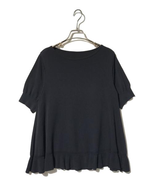 FOXEY（フォクシー）FOXEY (フォクシー) トップ ペタル Aラインフレア セーター ネイビー サイズ:40の古着・服飾アイテム