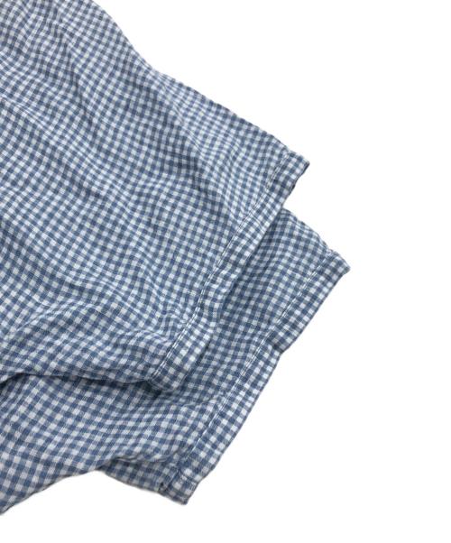 nest Robe（ネストローブ）nest Robe (ネストローブ) リネンドルマンスリーブ2WAYブラウス ブルー サイズ:Fの古着・服飾アイテム