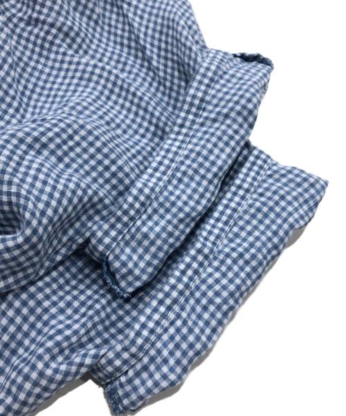 nest Robe（ネストローブ）nest Robe (ネストローブ) リネンドルマンスリーブ2WAYブラウス ブルー サイズ:Fの古着・服飾アイテム