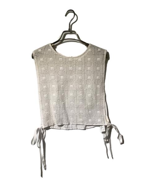 nest Robe（ネストローブ）nest Robe (ネストローブ) レースブラウス ホワイト サイズ:FREEの古着・服飾アイテム