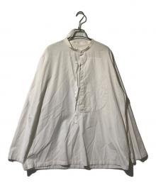 holk（ホーク）の古着「バンドカラーシャツ」｜アイボリー