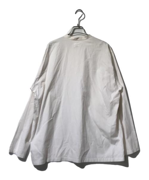 holk（ホーク）holk (ホーク) バンドカラーシャツ アイボリー サイズ:1の古着・服飾アイテム