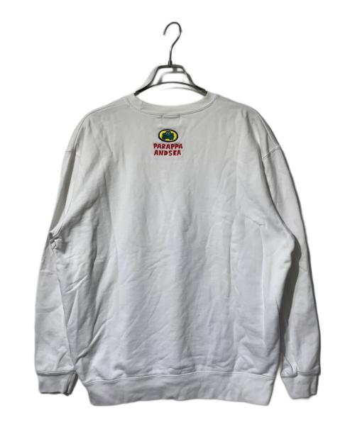 WIND AND SEA（ウィンダンシー）WIND AND SEA (ウィンダンシー) PARAPPA THE RAPPER (パラッパラッパー) クルーネックスウェット ホワイト サイズ:Lの古着・服飾アイテム