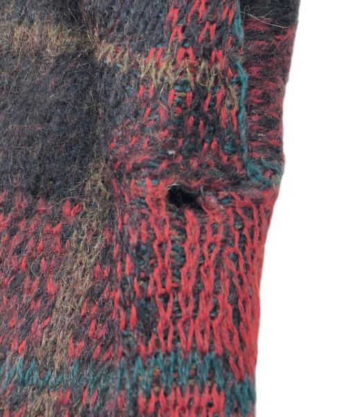 JANTZEN（ジャンセン）JANTZEN (ジャンセン) モヘヤブレンドVネックニット レッド サイズ:Mの古着・服飾アイテム