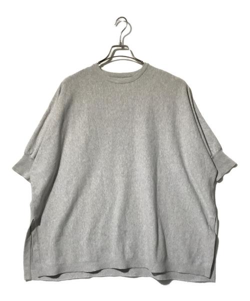 BEARDSLEY（ビアズリー）BEARDSLEY (ビアズリー) パフ袖ビッグニット ライトグレー サイズ:ＦＲＥＥの古着・服飾アイテム