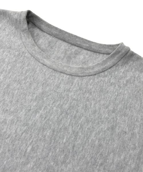 BEARDSLEY（ビアズリー）BEARDSLEY (ビアズリー) パフ袖ビッグニット ライトグレー サイズ:ＦＲＥＥの古着・服飾アイテム