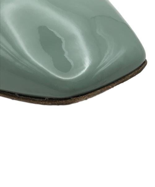 Ferragamo（フェラガモ）Ferragamo (フェラガモ) BALLET FLATS ANNIE グリーン サイズ:24.5㎝の古着・服飾アイテム