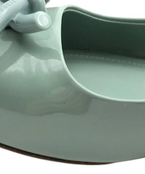 Ferragamo（フェラガモ）Ferragamo (フェラガモ) BALLET FLATS ANNIE グリーン サイズ:24.5㎝の古着・服飾アイテム