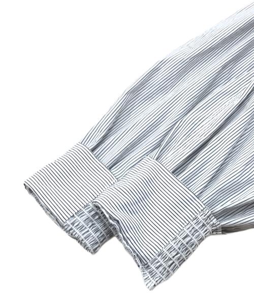 ELENDEEK（エレンディーク）ELENDEEK (エレンディーク) ASYME FLARE&PLEATS NC BL ホワイト サイズ:Fの古着・服飾アイテム