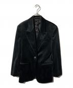 Acne studiosアクネ ストゥディオス）の古着「ベロアシングルブレストジャケット」｜ブラック