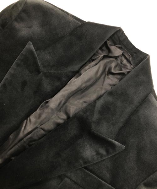 Acne studios（アクネ ストゥディオス）Acne studios (アクネ ストゥディオス) ベロアシングルブレストジャケット ブラック サイズ:32の古着・服飾アイテム