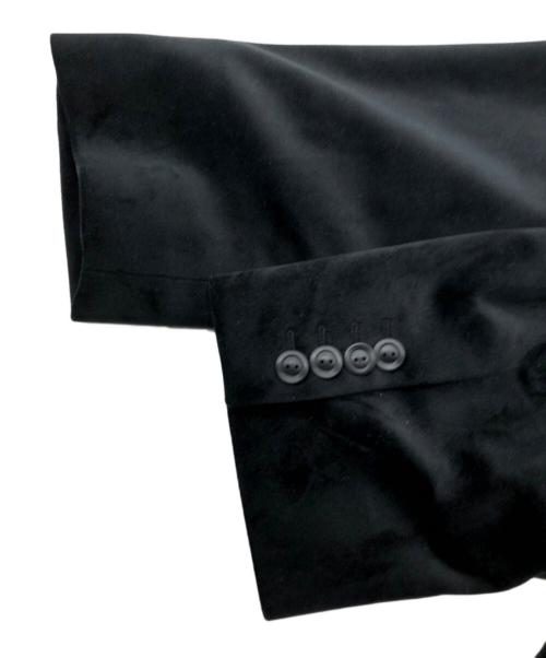 Acne studios（アクネ ストゥディオス）Acne studios (アクネ ストゥディオス) ベロアシングルブレストジャケット ブラック サイズ:32の古着・服飾アイテム