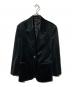 Acne studios（アクネ ストゥディオス）の古着「ベロアシングルブレストジャケット」｜ブラック