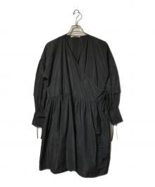 CECILIE BAHNSEN（セシリーバンセン）の古着「リサイクルポリ変形ワンピース」｜ブラック