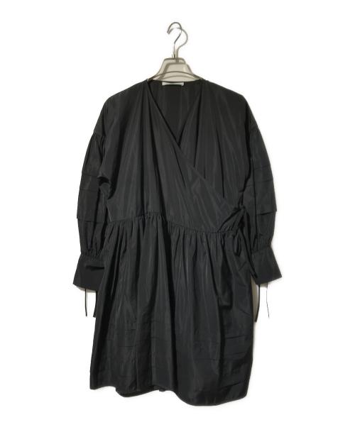 CECILIE BAHNSEN（セシリーバンセン）CECILIE BAHNSEN (セシリーバンセン) リサイクルポリ変形ワンピース ブラック サイズ:XSの古着・服飾アイテム