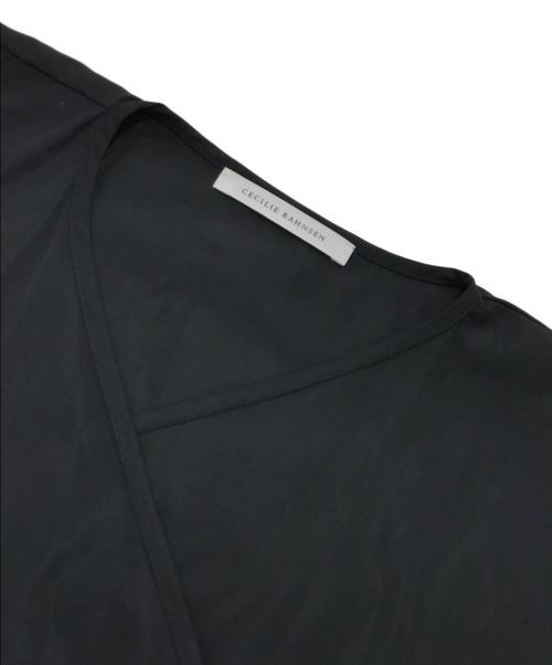 CECILIE BAHNSEN（セシリーバンセン）CECILIE BAHNSEN (セシリーバンセン) リサイクルポリ変形ワンピース ブラック サイズ:XSの古着・服飾アイテム