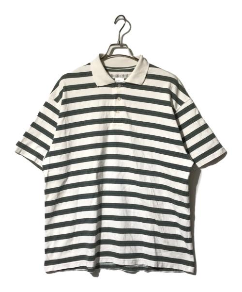 EEL（イール）EEL (イール) ポロシャツ グリーン×ホワイト サイズ:Sの古着・服飾アイテム