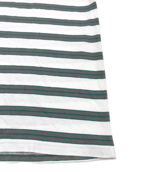 EEL（イール）EEL (イール) ポロシャツ グリーン×ホワイト サイズ:Sの古着・服飾アイテム