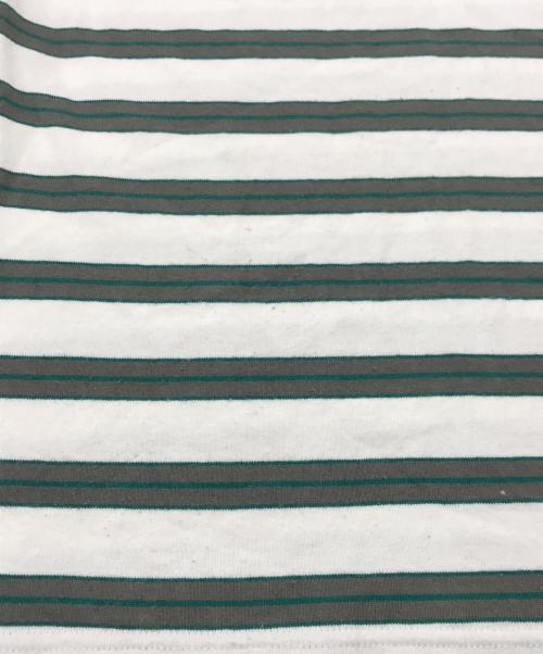 EEL（イール）EEL (イール) ポロシャツ グリーン×ホワイト サイズ:Sの古着・服飾アイテム