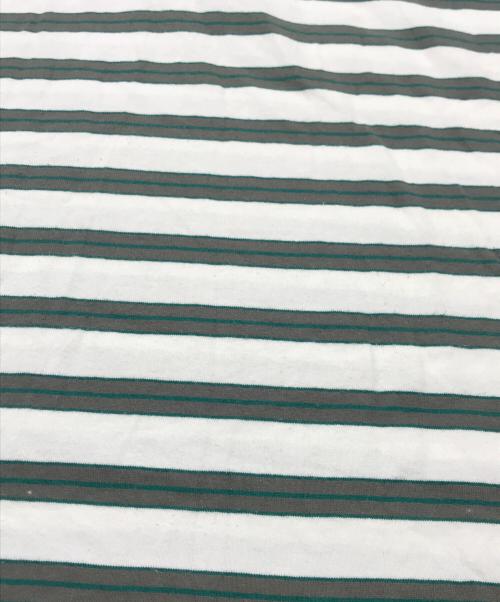 EEL（イール）EEL (イール) ポロシャツ グリーン×ホワイト サイズ:Sの古着・服飾アイテム