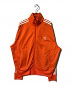 adidasアディダス）の古着「トラックジャケット」｜オレンジ