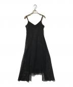 UN3D.アンスリード）の古着「MESH ASYMME CAMI OP」｜レッド