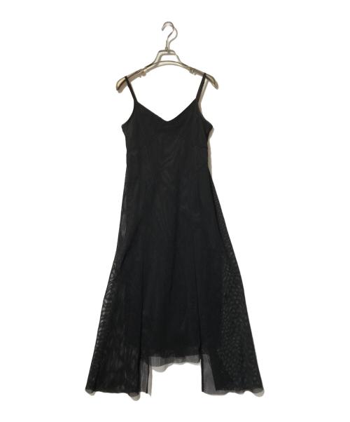 UN3D.（アンスリード）UN3D. (アンスリード) MESH ASYMME CAMI OP レッド サイズ:36の古着・服飾アイテム